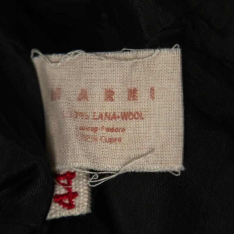 Marni Bermuda de lana negra M Negro en venta