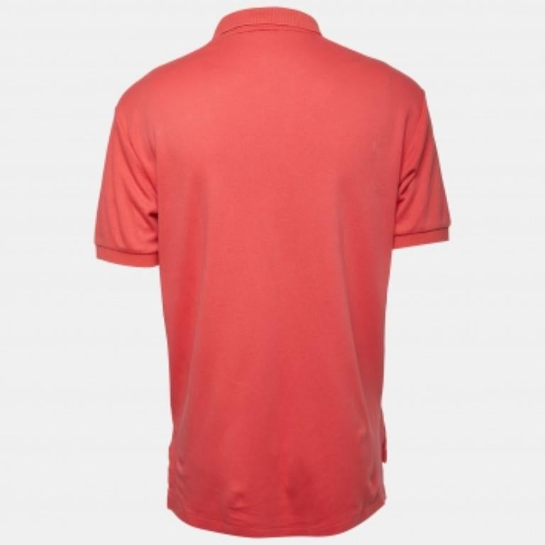 Polo Ralph Lauren Polo de algodón bordado con logotipo rosa M Rosa en venta