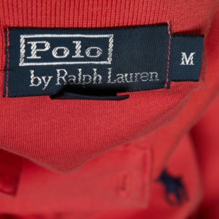Polo Ralph Lauren Polo de algodón bordado con logotipo rosa M en Bueno estado para la venta en Dubai, Al Qouz 2