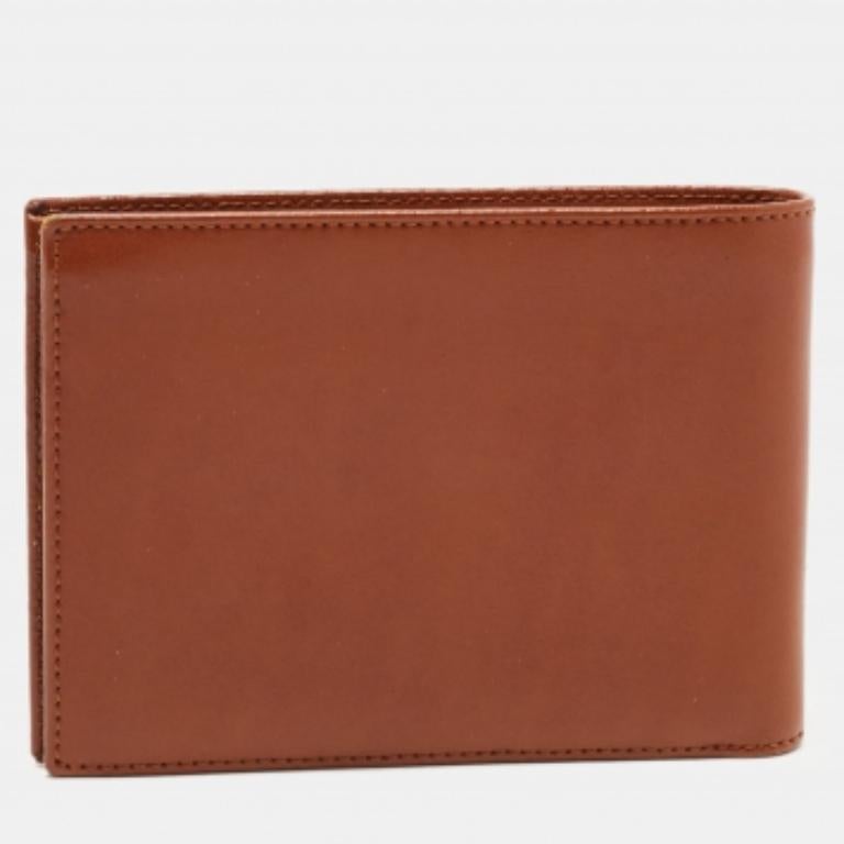 Marron S.T. Dupont Portefeuille multifonctions en cuir marron en vente
