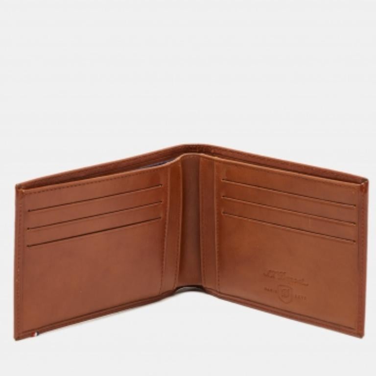 S.T. Dupont Portefeuille multifonctions en cuir marron en vente 2