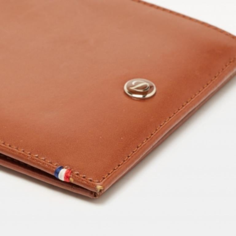 S.T. Dupont Portefeuille multifonctions en cuir marron en vente 1