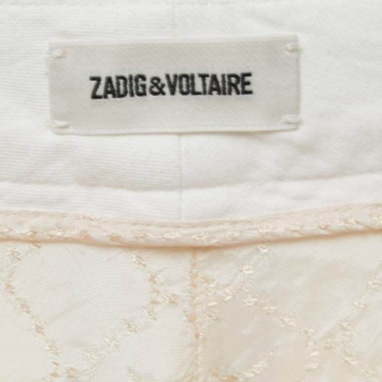 Grigio Zadig & Voltaire Pantaloni in misto cotone bianchi S.S. White in vendita