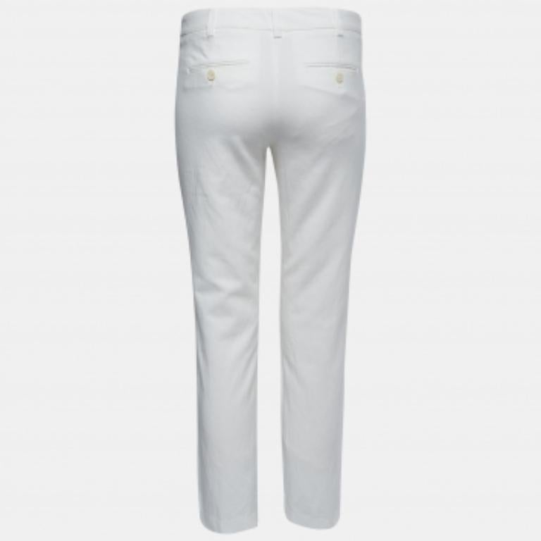 Zadig & Voltaire Pantaloni in misto cotone bianchi S.S. White In condizioni buone in vendita a Dubai, Al Qouz 2