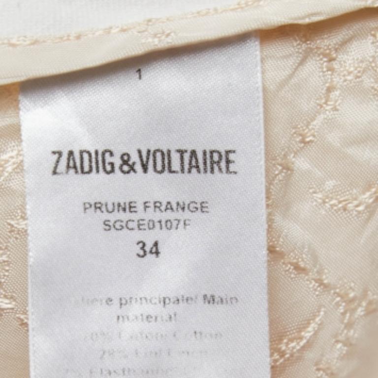 Donna Zadig & Voltaire Pantaloni in misto cotone bianchi S.S. White in vendita