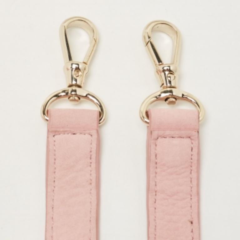 DKNY Tote in nubuck traforato rosa in vendita 5
