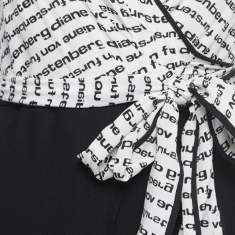 Diane von Furstenberg - Combinaison à bretelles en crêpe et soie à large jambe, dos noué, XXS Pour femmes en vente