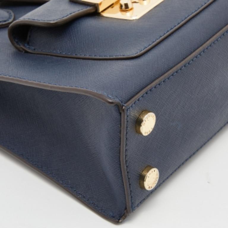Michael Kors Mini Bridgette Tote in pelle blu in vendita 1