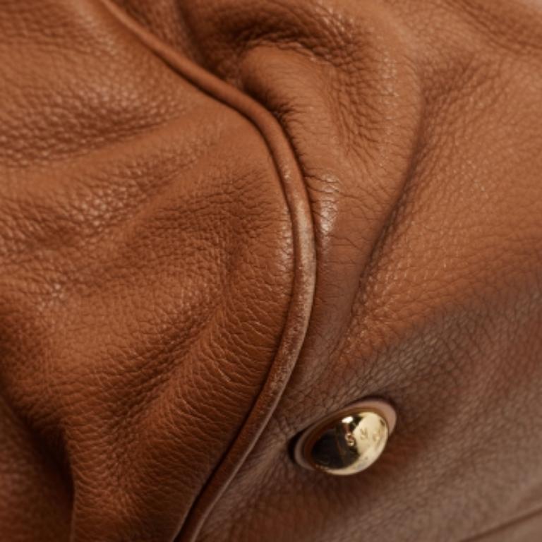 Michael Kors Borsa Grayson Boston in pelle marrone in vendita 2