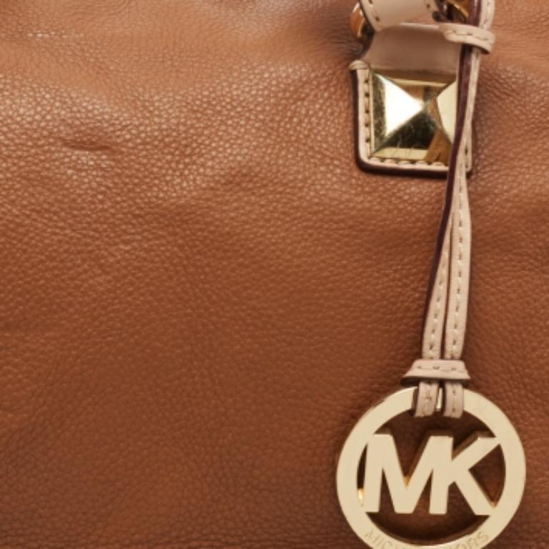 Michael Kors Borsa Grayson Boston in pelle marrone in vendita 5