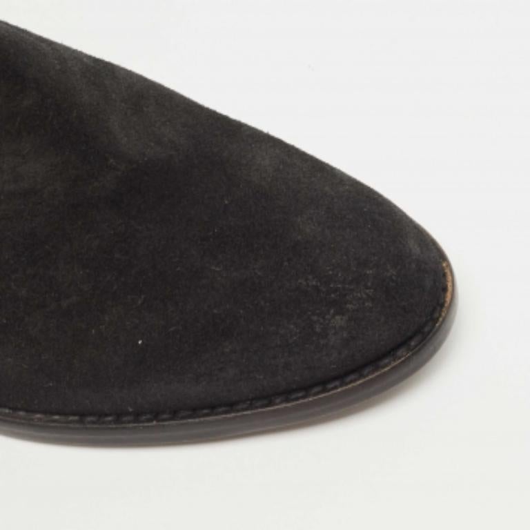 Zadig & Voltaire - Stivaletti in camoscio nero Taglia 36 in vendita 3