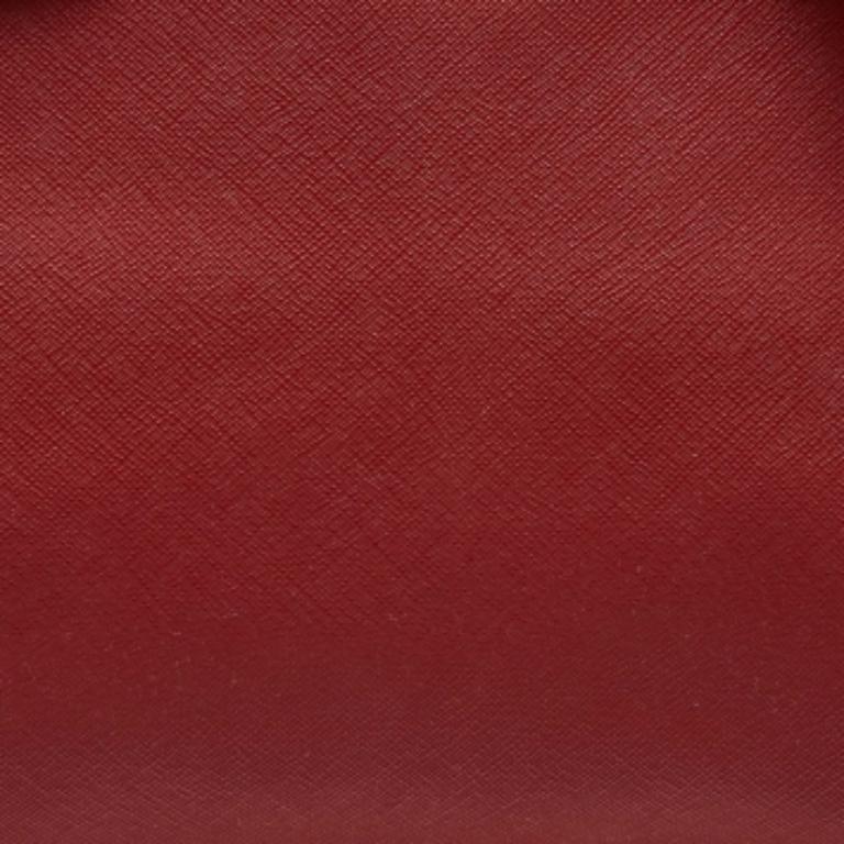 DKNY Tote con doppia zip in pelle rossa Bryant Park In condizioni discrete in vendita a Dubai, Al Qouz 2