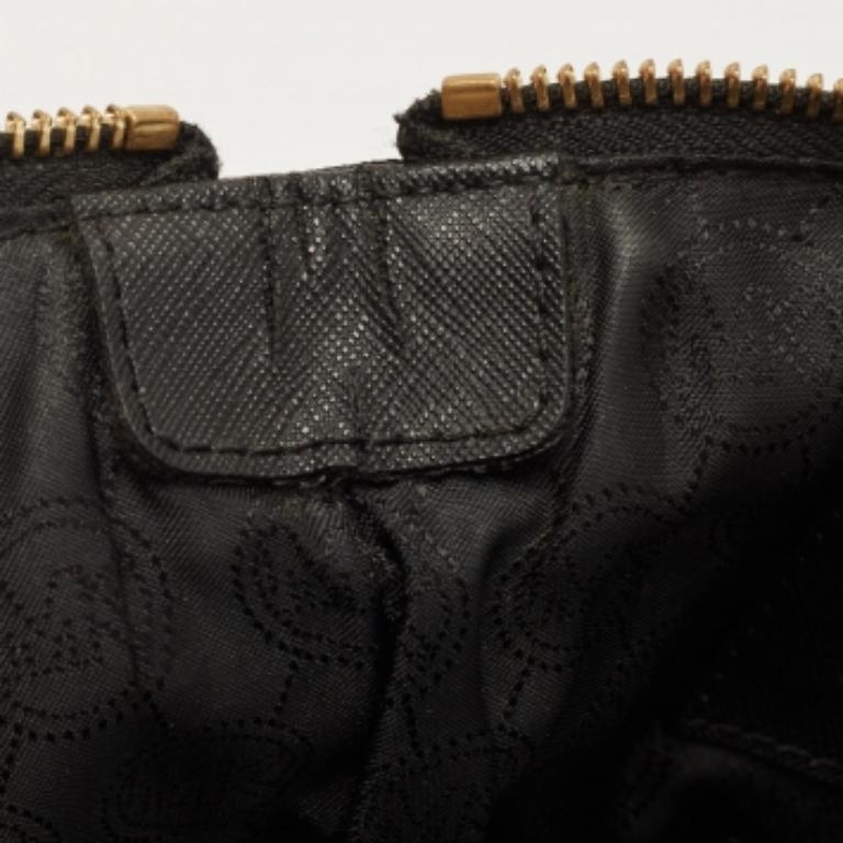 MICHAEL Michael Kors Fourre-tout zippé Jet Set en cuir Saffiano noir en vente 2