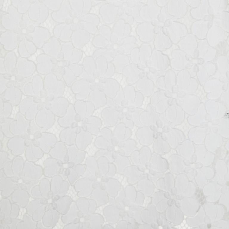 Donna Diane von Furstenberg Canottiera in pizzo bianco L. in vendita