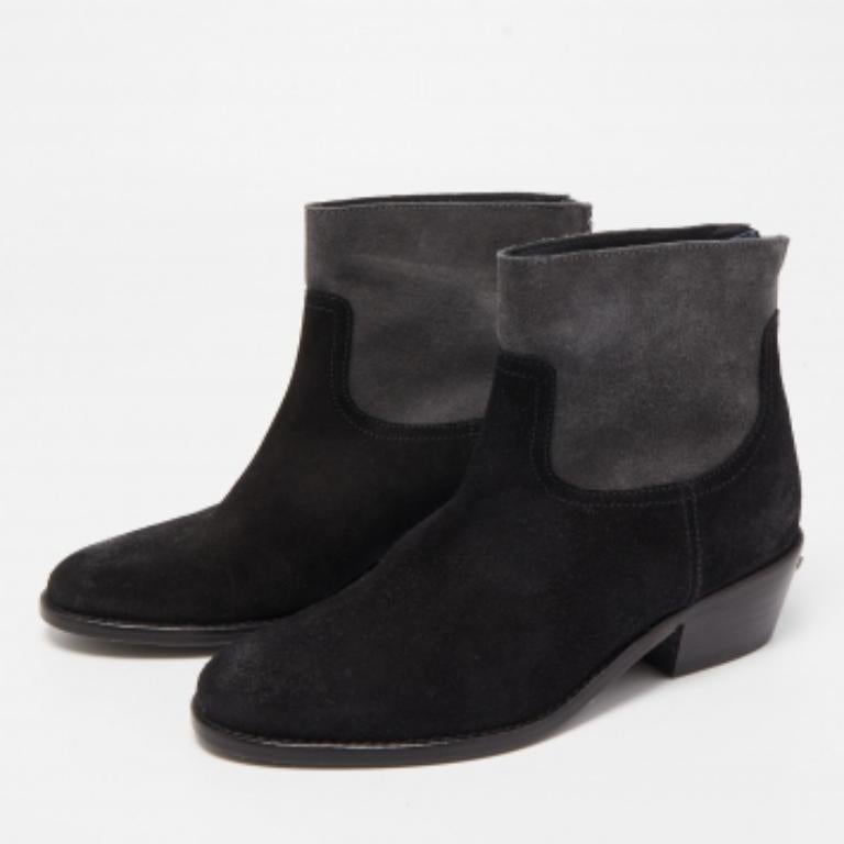 Zadig & Voltaire Black Suede Ankle Boots Size 36 en vente 2