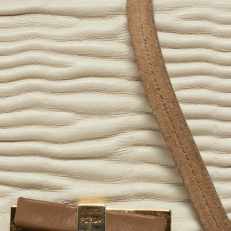 Furla Tri Color Leather Flap Crossbody Bag en vente 5