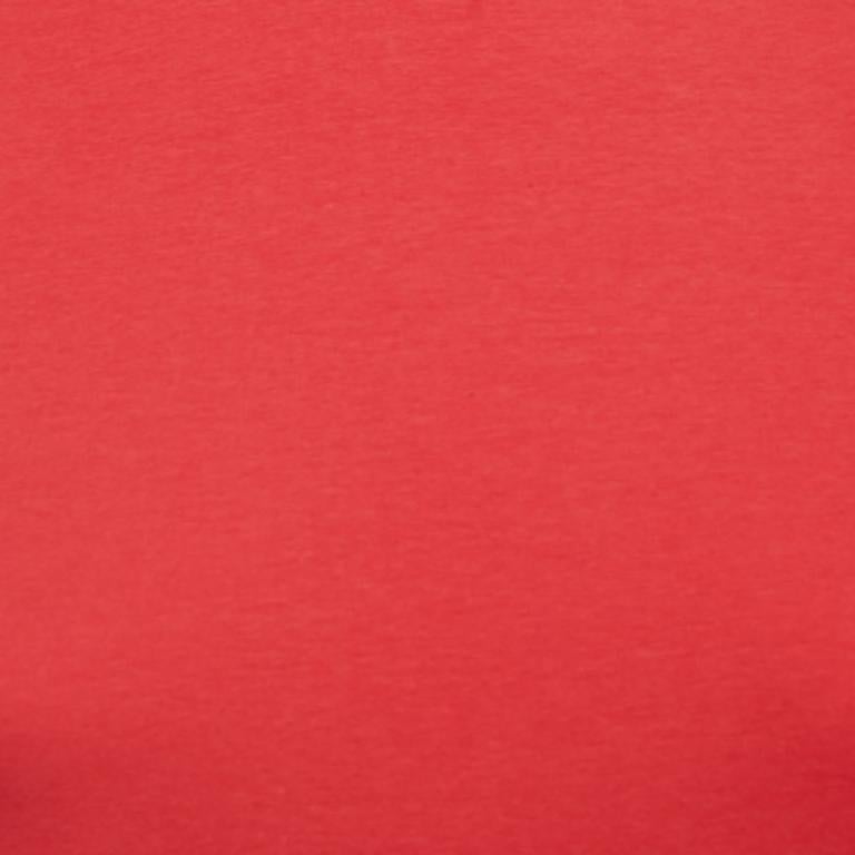 Versus Versace Camiseta de cuello alto roja de algodón con logotipo XS en venta 1