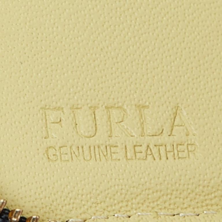 Portefeuille zippé en cuir tricolore de Furla en vente 1