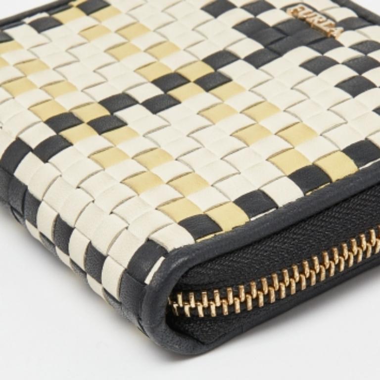 Portefeuille zippé en cuir tricolore de Furla en vente 6