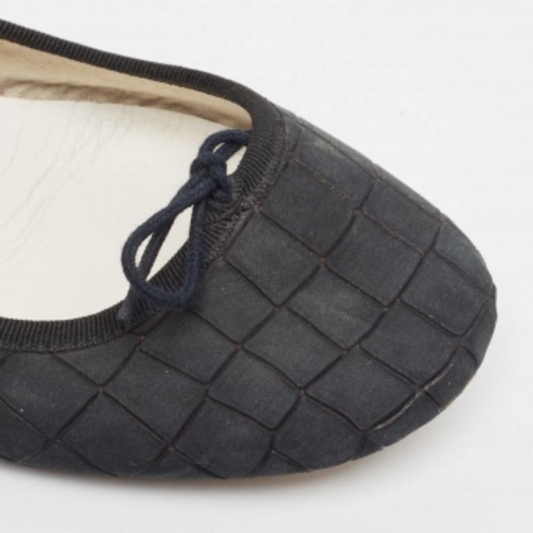 Repetto Bailarinas con Lazo de Piel de Cocodrilo Negro Talla 42 en venta 3