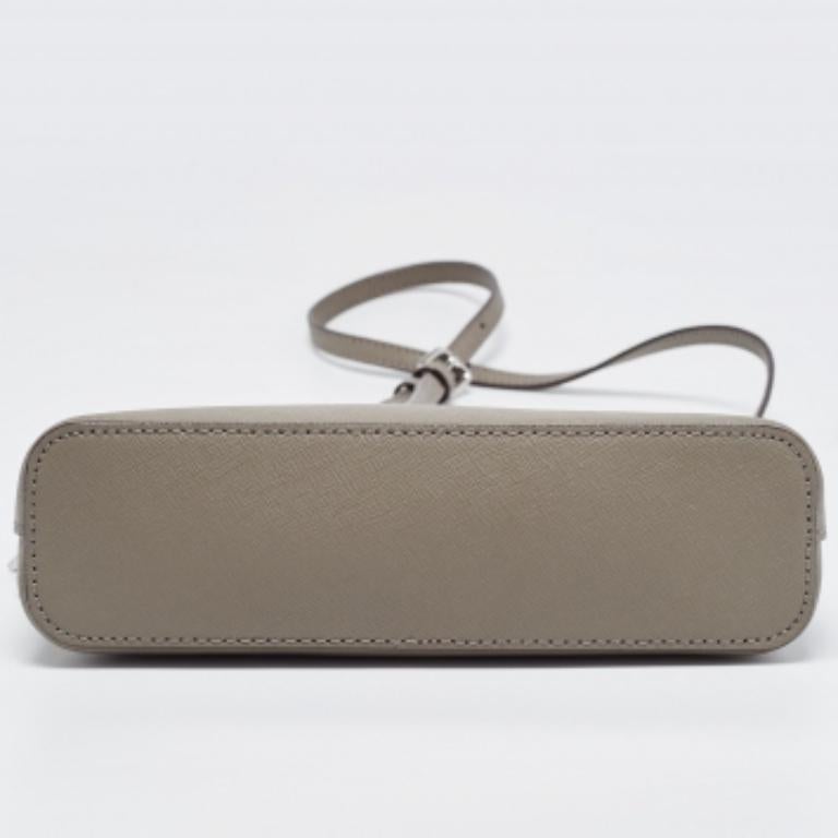 DKNY Borsa a tracolla Bryant Dome in pelle grigia in vendita 1