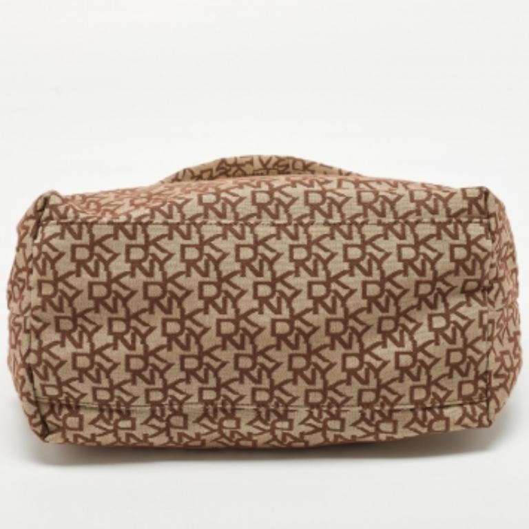 Donna DKNY Beige Firma in Fabrice e Pelle Townes Hobo in vendita