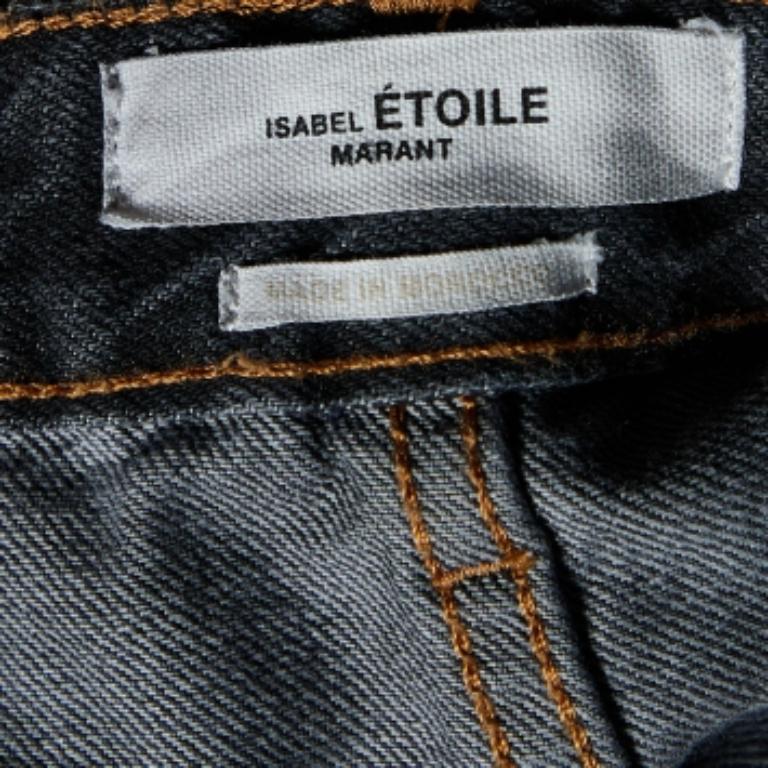 Isabel Marant Étoile Vaqueros Gris Carbón Vaqueros Desenfadados Garance Jeans S en Bueno estado para la venta en Dubai, Al Qouz 2