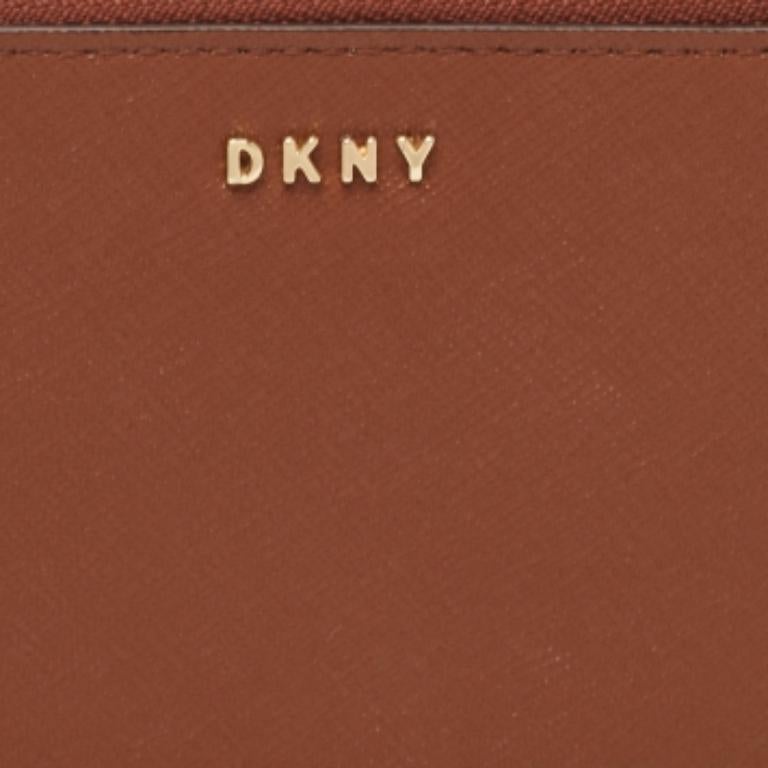 DKNY Portafoglio in pelle marrone in vendita 1