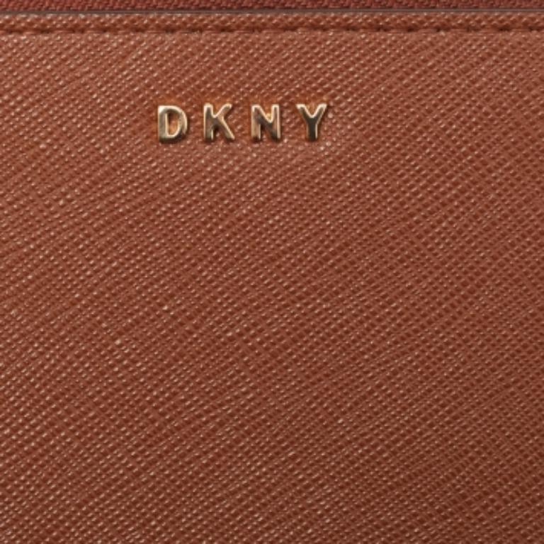 DKNY Portafoglio in pelle marrone in vendita 2