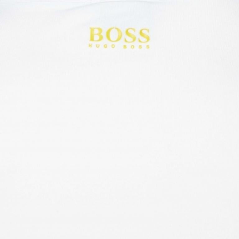 Grigio Boss By Hugo Boss - Maglietta in cotone stampata e dal taglio moderno L. in vendita