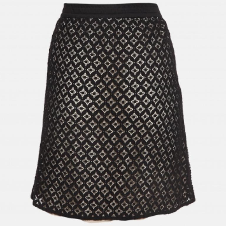 See by Chloe Schwarzer Spitzenminirock M im Angebot 1
