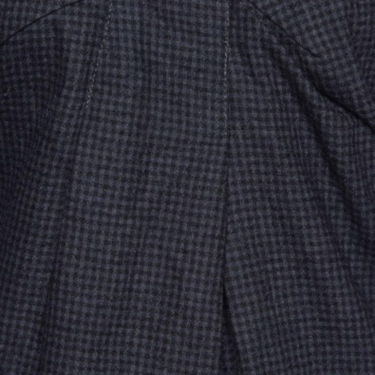 See by Chloe Grau kariertes Shiftkleid aus Wolle und Baumwolle S Damen im Angebot