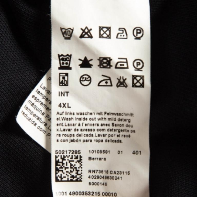 Boss By Hugo Boss T-Shirt Polo en coton pima noir 4XL Pour hommes en vente