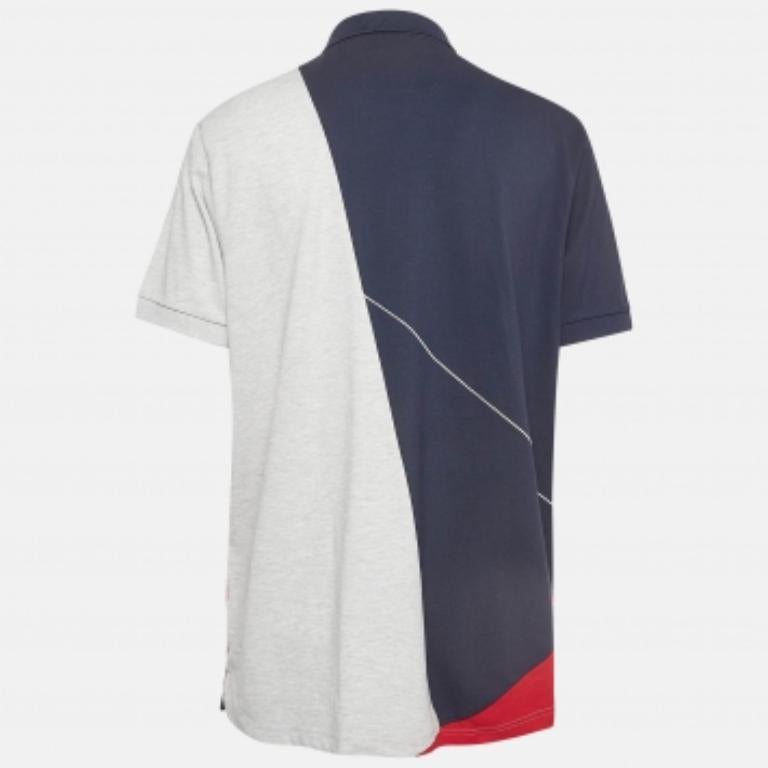 Boss by Hugo Boss - Maglietta Polo in cotone Pima Colorblocked XXXL In condizioni buone in vendita a Dubai, Al Qouz 2