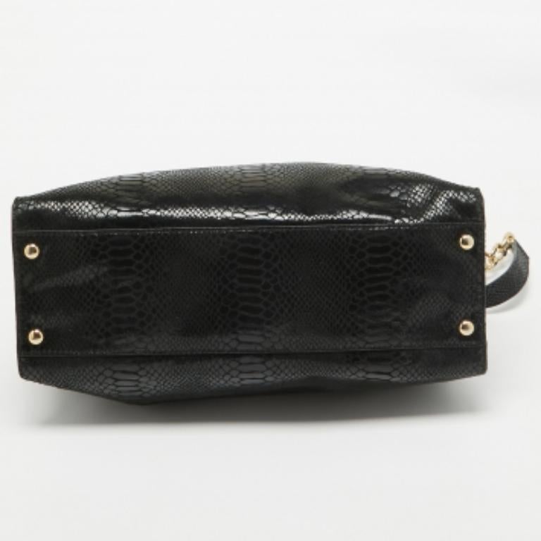 MICHAEL Michael Kors - Fourre-tout en daim à effet Phyton - East West Hamilton Hamilton - Noir en vente 2