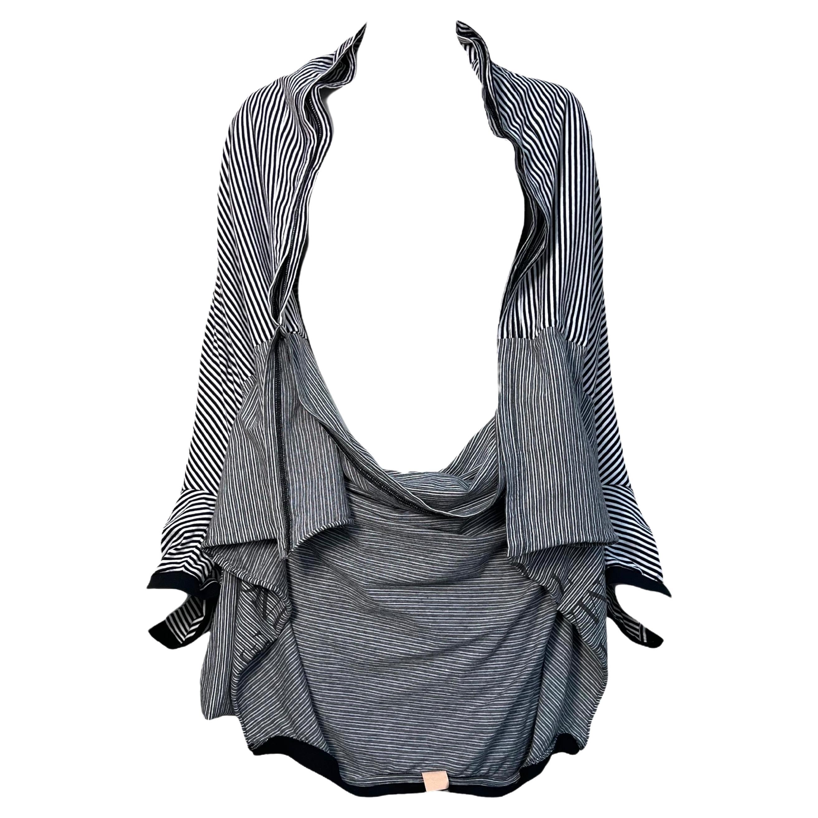 Undercover Co. Spring Runway Deconstructed Striped Black Tee Shirt, 2006