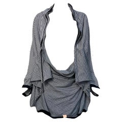 Undercover Co. Spring Runway Deconstructed Striped Black Tee Shirt, 2006