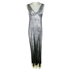 Maison Martin Margiela Trompe LOeil ReEdition Tunic Faux Sequin Gown, 2023