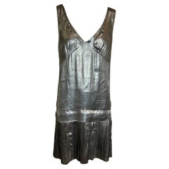 Marc Jacobs Silver Lamé Inspired Dress, 1920s