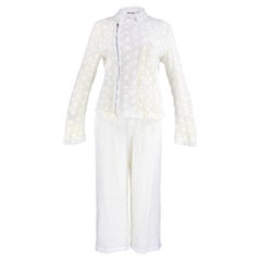 COMME DES GARCONS White Eyelet Ensemble, New/Old, 2004
