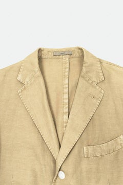 Giacca casual da uomo Boglioli color sabbia IT52 L, misto cotone e lino, Italia