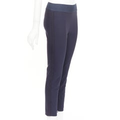 STELLA MCCARTNEY 2015 cotton blend elastic embroidery trim cropped pants IT38 XS