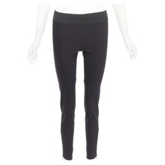 STELLA MCCARTNEY grey cotton blend elastic waist paneled legging pants IT 36 XXS