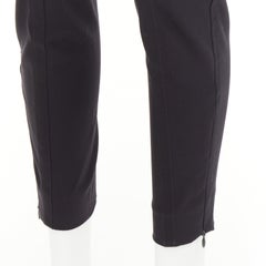 STELLA MCCARTNEY grey cotton blend elastic waist paneled legging pants IT 36 XXS