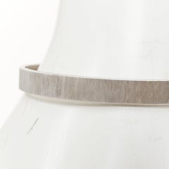 BUCCELLATI Macri Classica hand engraved rigato 18k white gold open cuff bangle