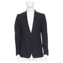 DRIES VAN NOTEN linen cotton patch pocket notch lapel blazer jacket EU46 S
