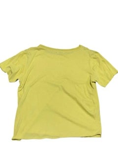 Saint Laurent Paris Yellow Cotton T-Shirt Unisex L by Hedi Slimane