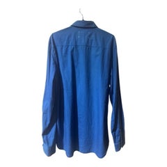 Maison Margiela Blue Cotton Shirt Line 10 Size 54 Men’s