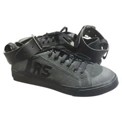 Adidas x Raf Simons RS Strap Black Trainers Sneakers UK 9 EU 43 Unworn