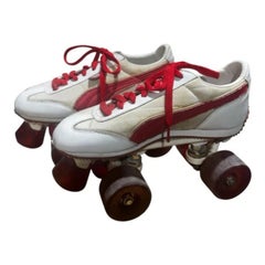 Vintage Puma Roller Skates Quad Skate Trainers Retro Disco EU 38 Rare